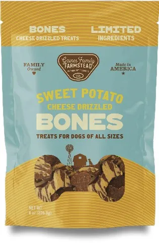 8oz Gaines Family Sweet Potato Cheese Bones - Dog/Cat Supplements